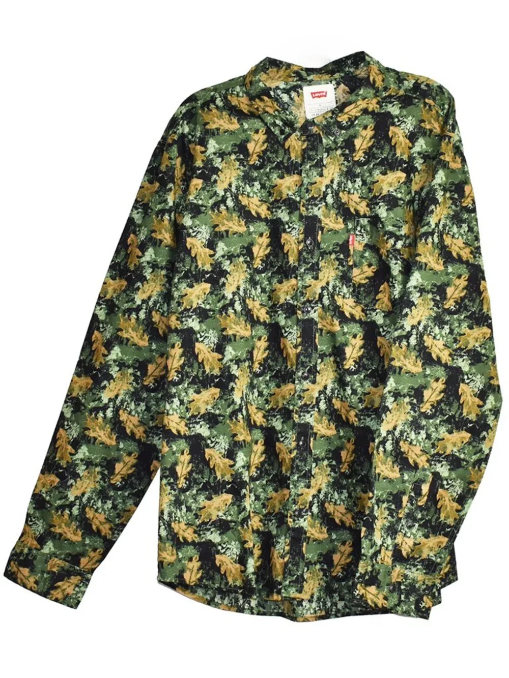 Levi’s Men's Shirt Moritz Woven Cotton Long Sleeve Sycamore Camo NEW